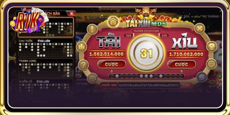 Cược tài xỉu MD5 muốn thắng lớn cần tích lũy kinh nghiệm chơi