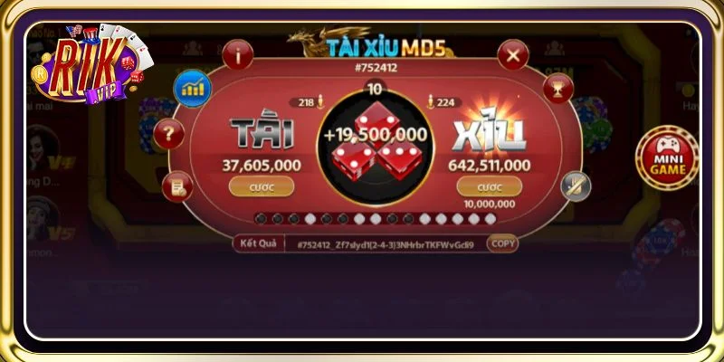 Cược tài xỉu với lối chơi MD5 đem đến cho bet thủ trải nghiệm mới lạ