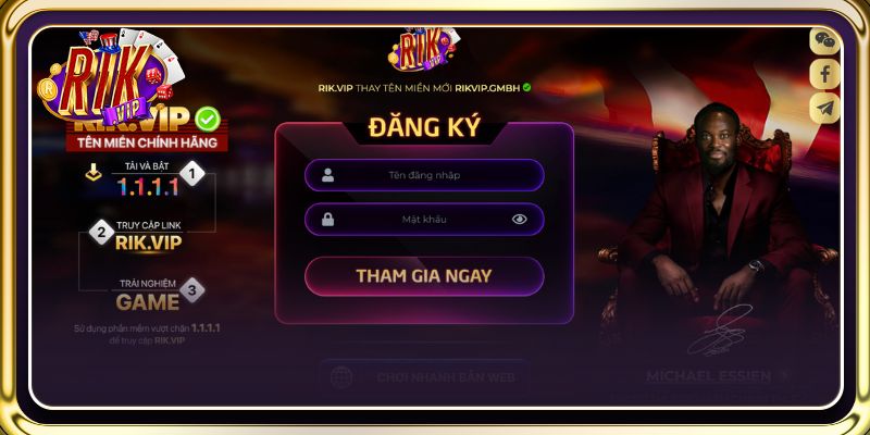 Hướng dẫn các bước đăng ký tạo tài khoản RIKVIP