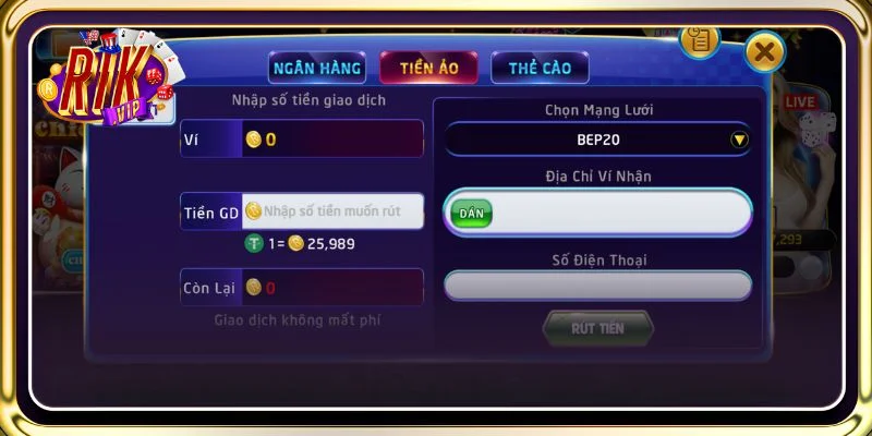 Hướng dẫn chi tiết các bước rút tiền RIKVIP đơn giản rất dễ thực hiện