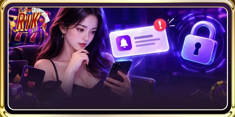 Xem thông báo hệ thống khi tài khoản bị khóa